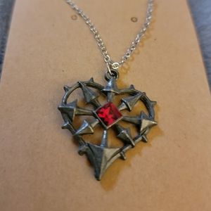 Edgy Heart Necklace